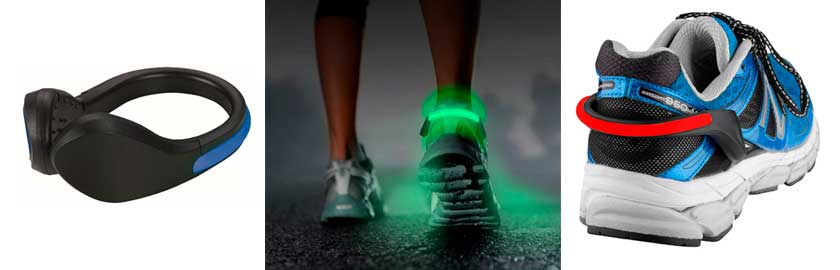 clip-led-zapatillas Clip LED para zapatillas. Aumenta tu visibilidad mientras corres.