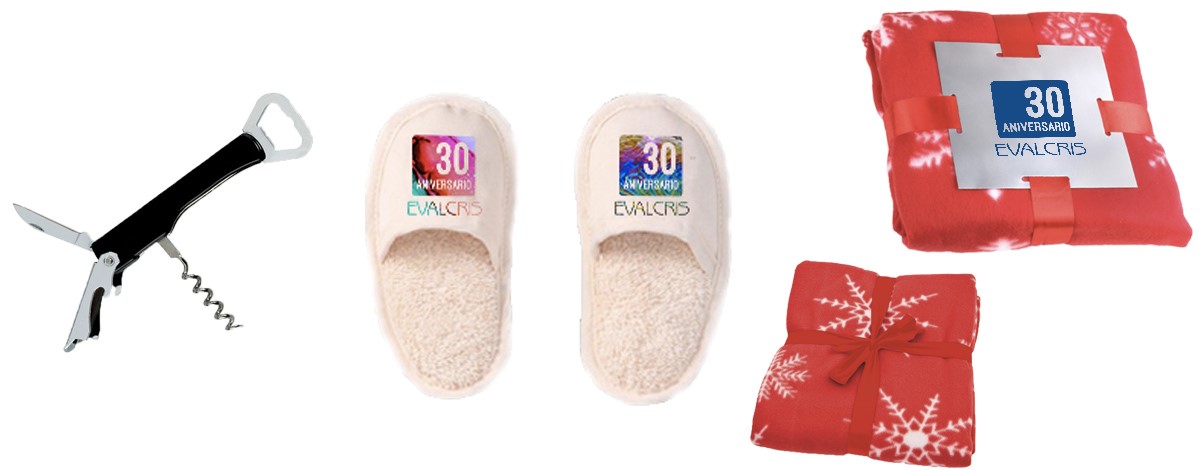 Accesorios para el hogar: sacacorchos, zapatillas de estar por casa...