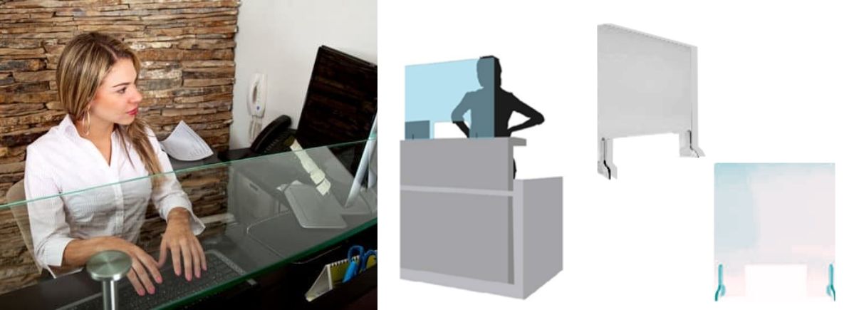 Mamparas protectoras para tu recepción con Evalcris