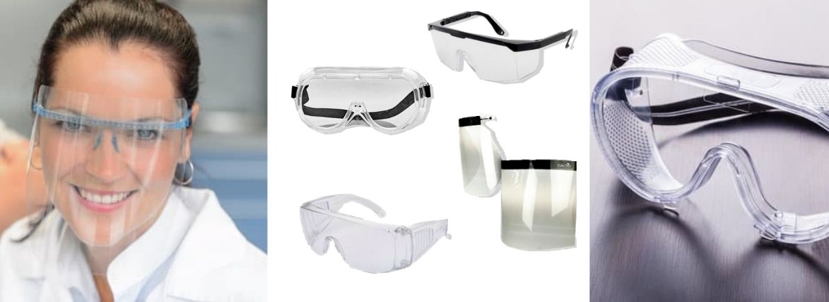 Gafas protectoras y pantallas faciales con Evalcris