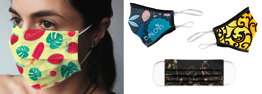 Mascarillas de tela sublimadas con Evalcris