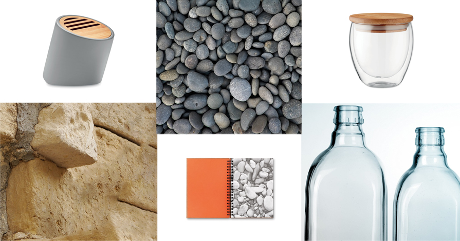Materiales ecológicos en productos promocionales: cemento
