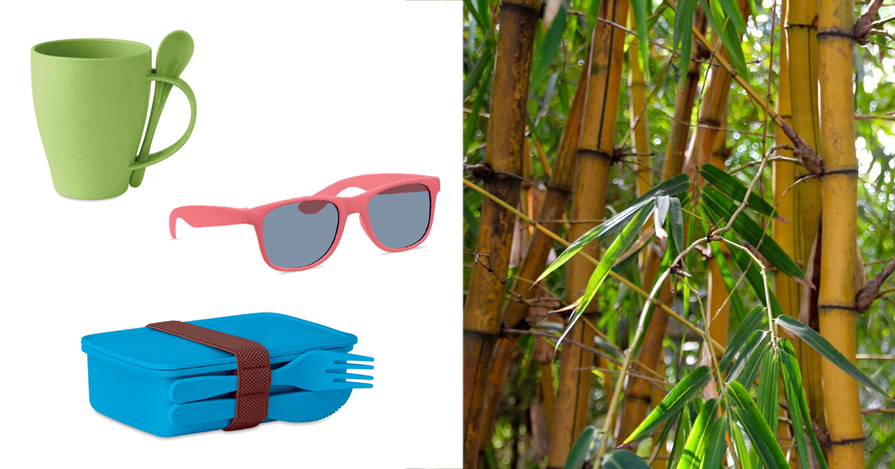 Materiales ecológicos en productos promocionales: fibra de bambú