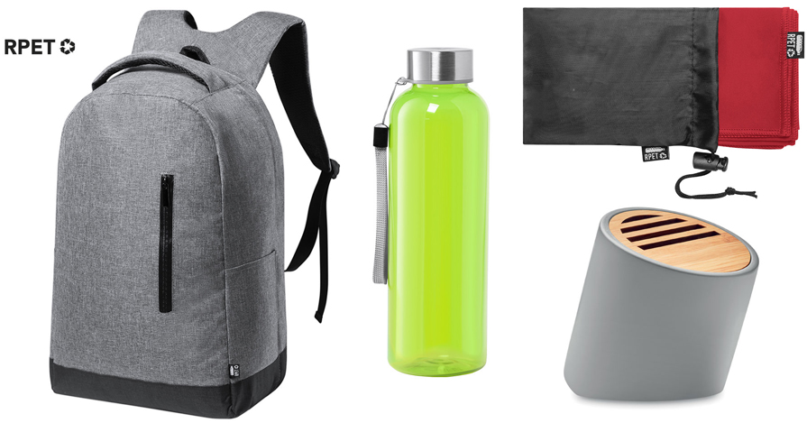Novedades en merchandising 2021: productos en RPET