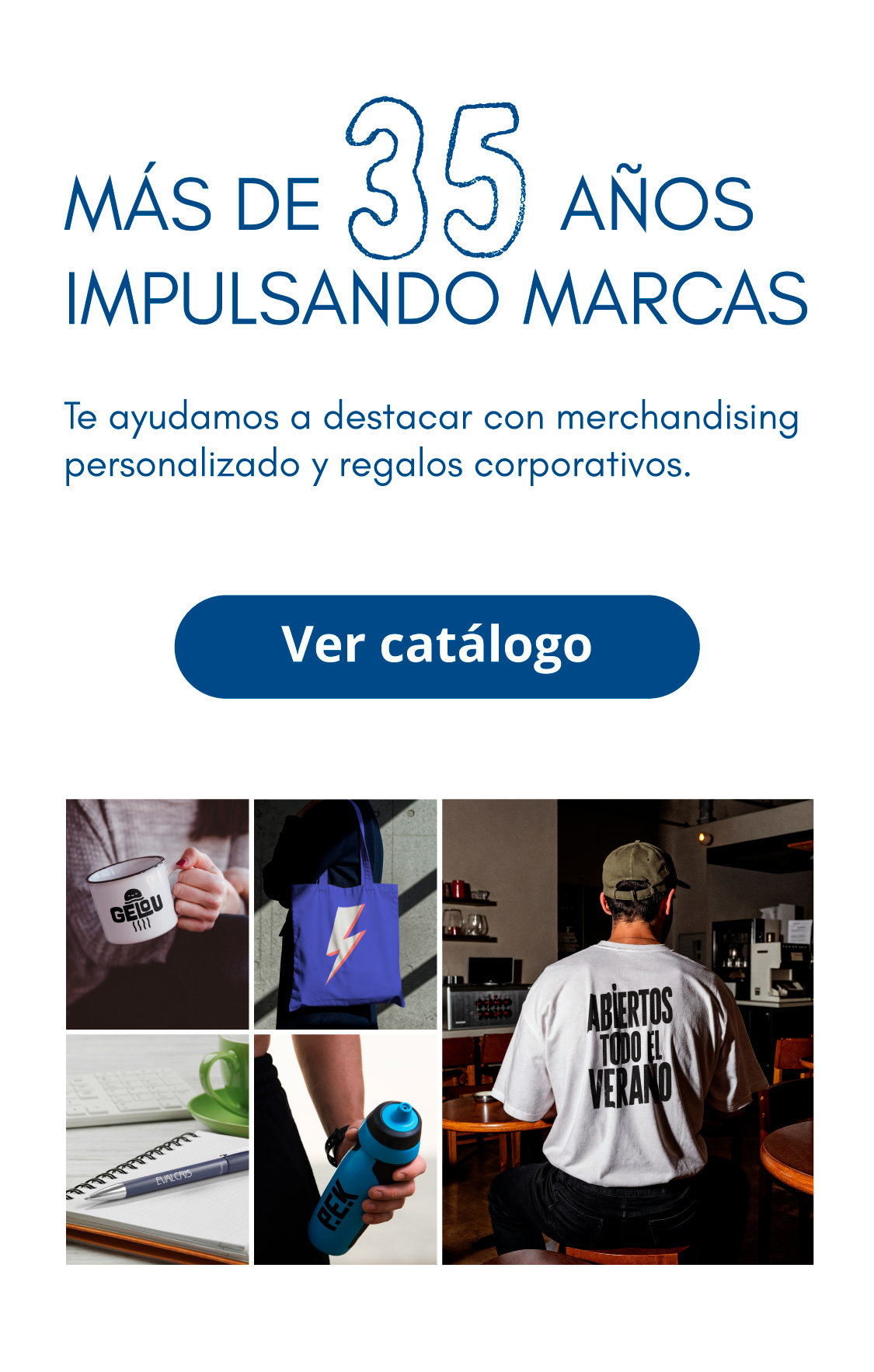Banner principal: merchandising personalizado en Las Rozas, Madrid