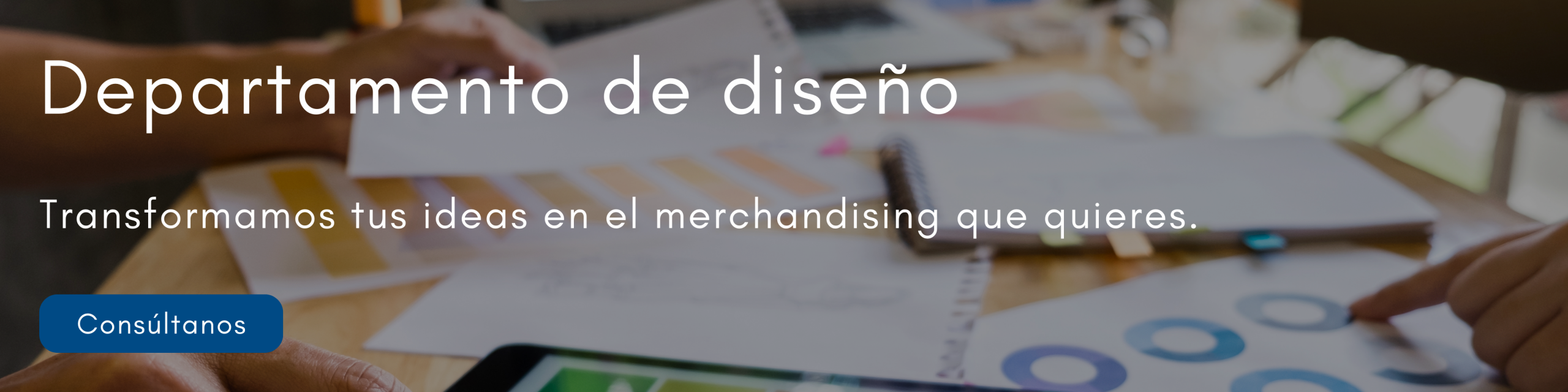 Banner desktop: departamento de diseño en Evalcris.