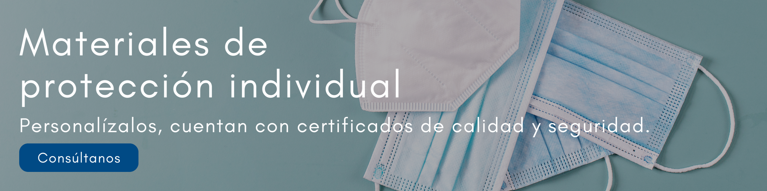 Banner desktop: materiales de protección individual personalizados con Evalcris.