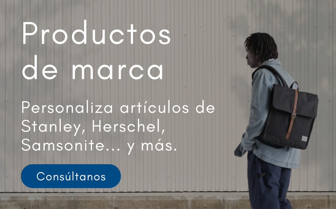 Banner mobile: artículos de marca como Stanley o Samsonite con Evalcris.