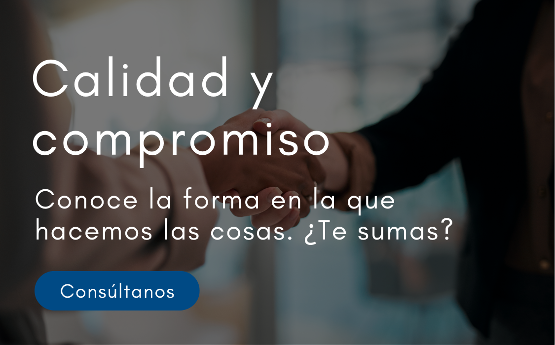 Banner mobile: calidad y compromiso social en Evalcris.