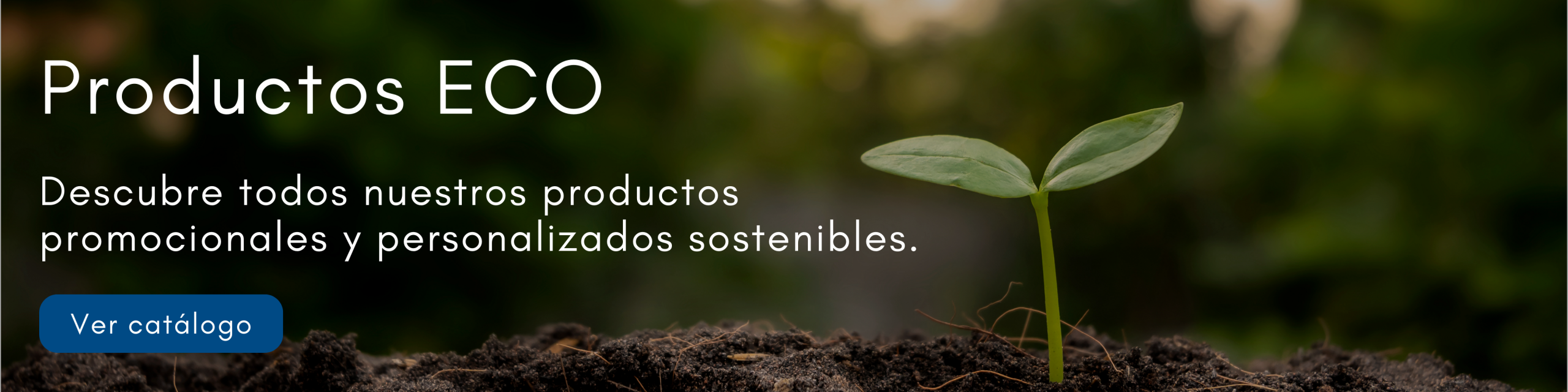 Banner desktop: productos promocionales ecológicos con Evalcris