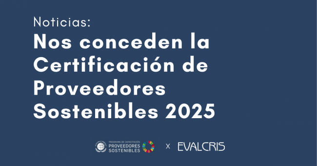 Banner post: Certificación de Proveedores Sostenibles 2025