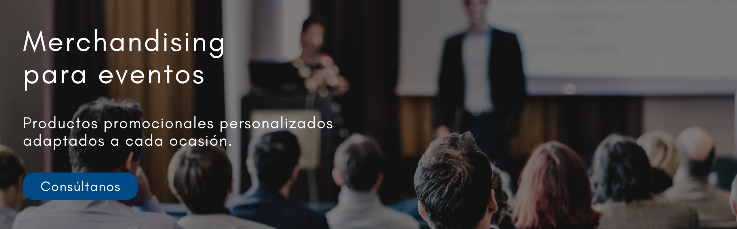 Banner merchandising para eventos con Evalcris