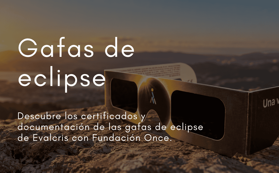 Gafas eclipse Fundación Once y Evalcris